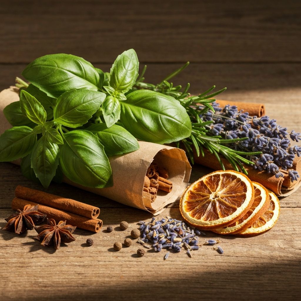 Natürliche Zutaten und Kräuter